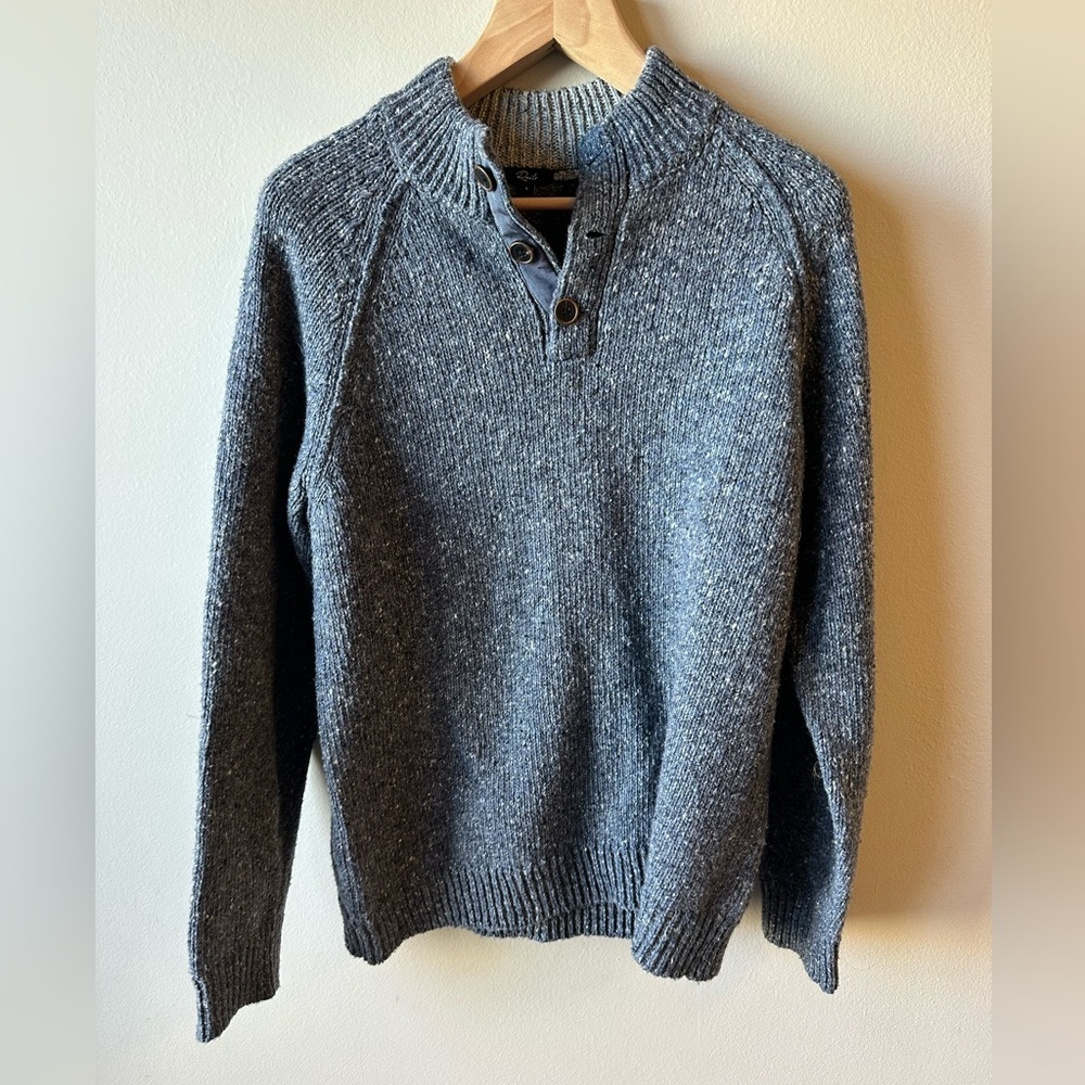 Rails Men's Harding Melange Wool Blend Sweater Size L